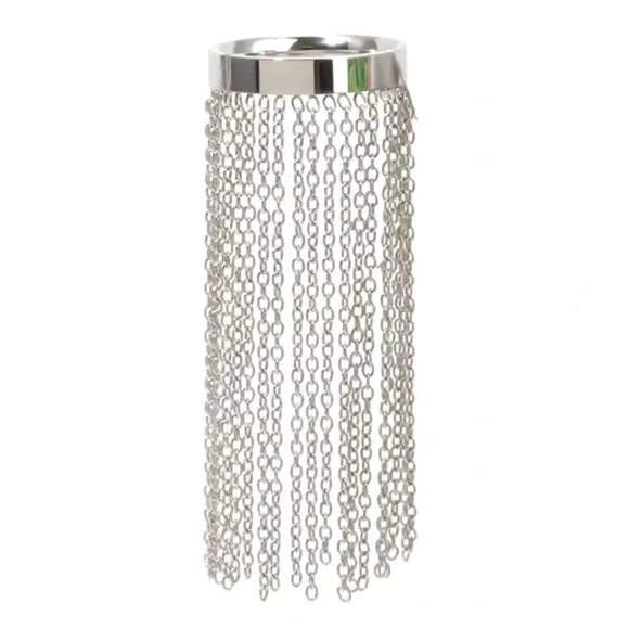 Milan Metallic Chain Tassel Stainless Steel Waterproof Ring - Picture 7 of 16